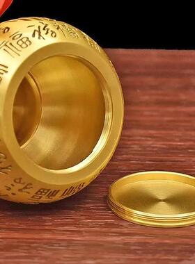 森舍黄铜百福葫芦 金属工艺品办公室客厅玄关摆件 新家送礼礼物定