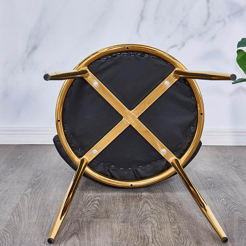 奢用适网革靠甲背欧简约现皮艺铁椅 集博餐椅