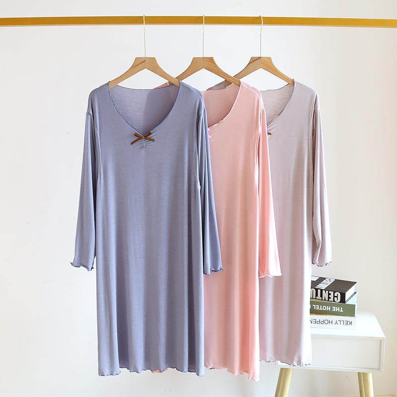 莫代尔孕妇裙夏季薄款长袖孕妇产妇产后哺乳连衣裙弹力大码月子服,淘宝优惠券,粉丝福利购,淘宝优惠卷