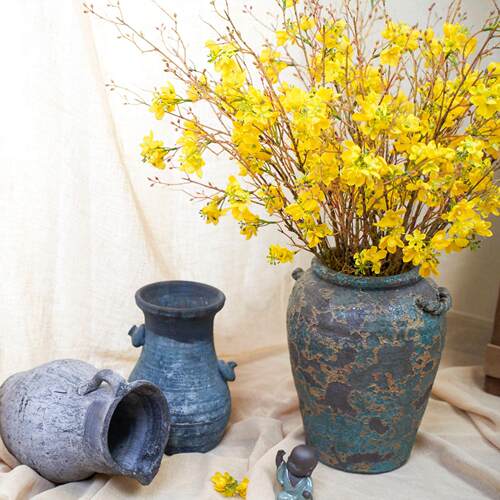 仿真油菜花 居家样板房装饰 假迎春花 厂家直销 软装拍摄道具定制 - 图1