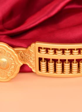 实心吉祥如意算盘摆件家居装饰办公室工艺品创意仿古金属工艺礼品