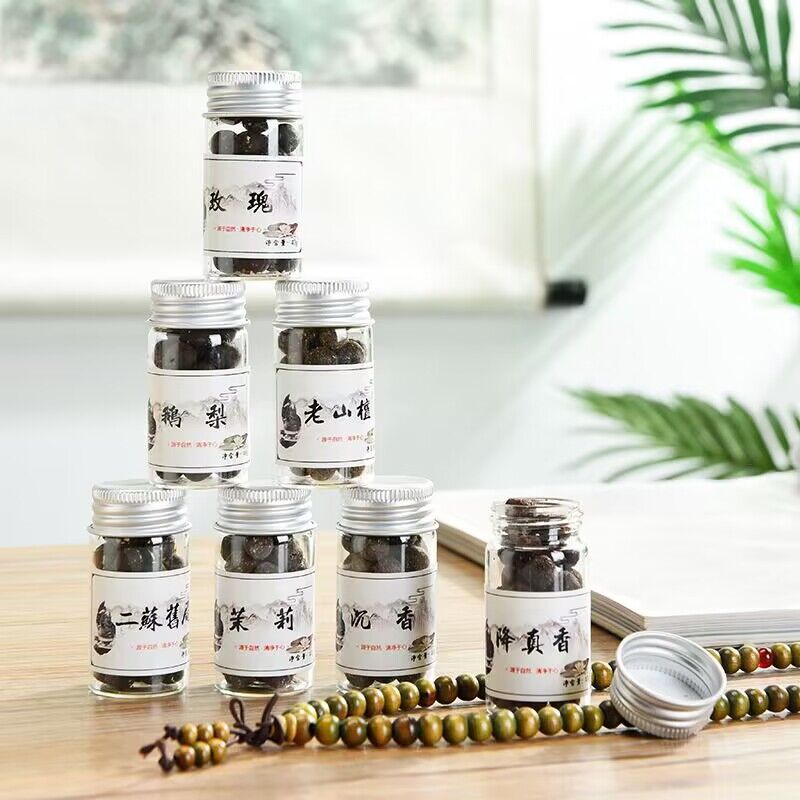 古法蜜丸香丸陶瓷装车载香薰香包香片香囊鹅梨檀香手工制作 - 图2