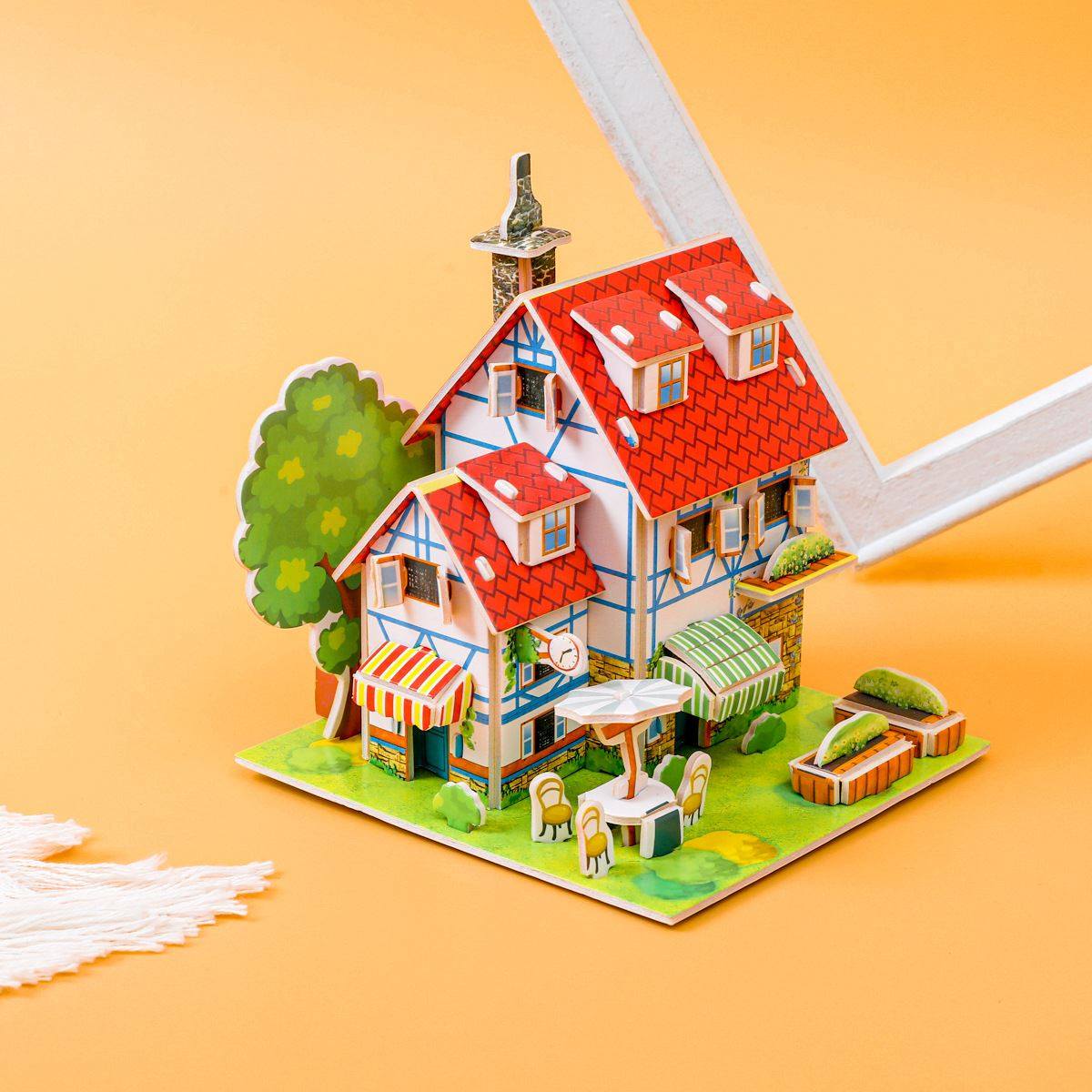 纸质3d拼图手工diy幼儿园礼物立体拼图摆件模型益智儿童玩具 拼图,淘宝优惠券,粉丝福利购,淘宝优惠卷