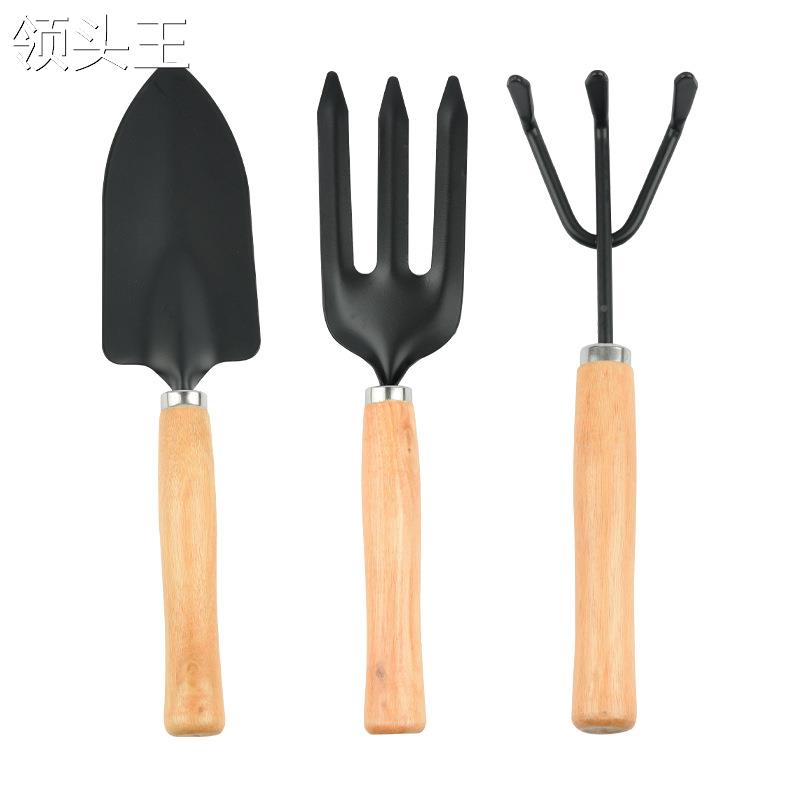 园艺工具三件套 迷你园林工具 多功能铲耙锹家用植物松土铲 - 图3