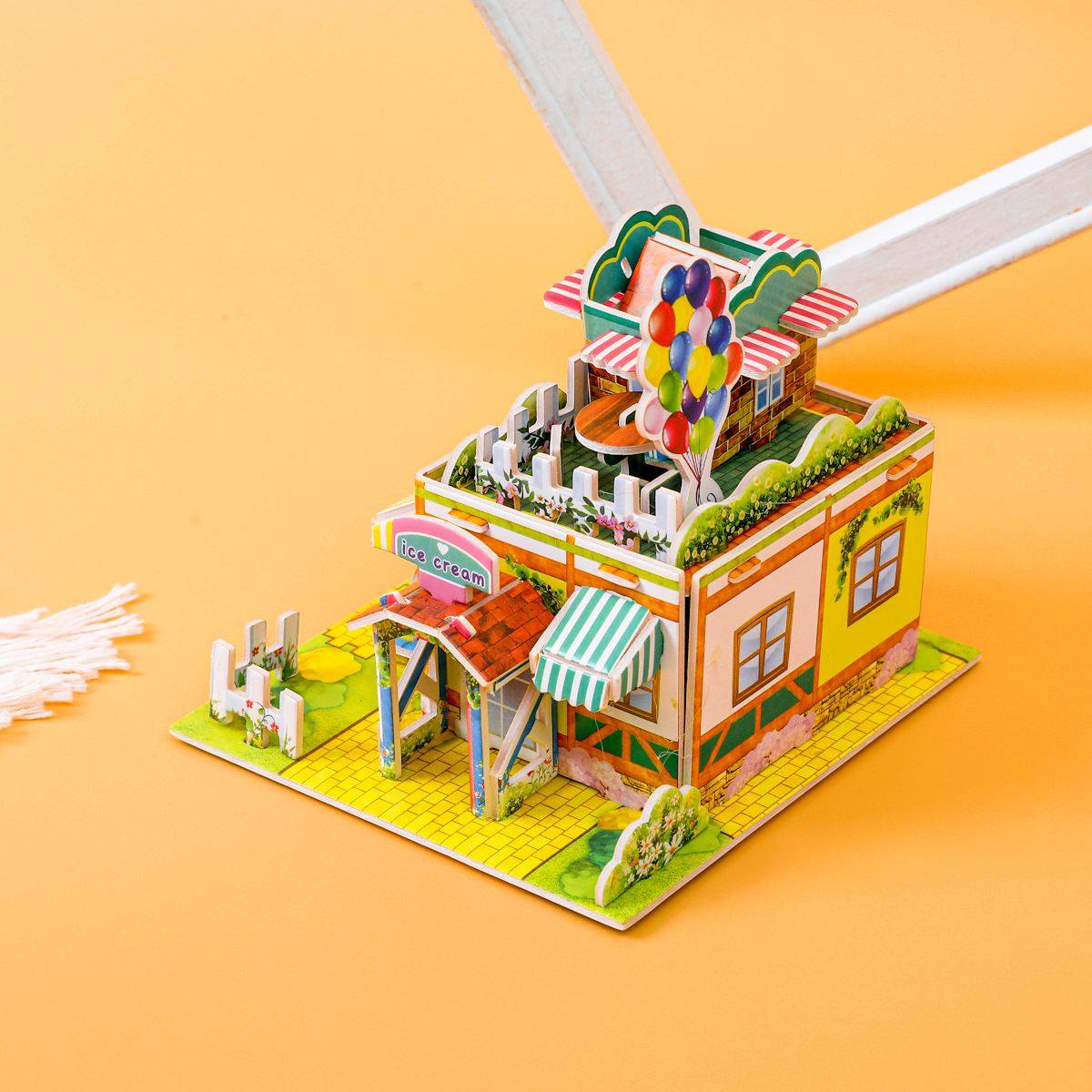 纸质3d拼图手工diy幼儿园礼物立体拼图摆件模型益智儿童玩具 拼图,淘宝优惠券,粉丝福利购,淘宝优惠卷