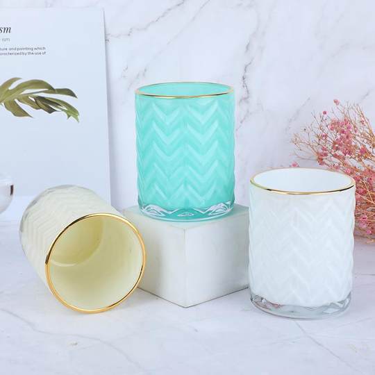 彩色香薰蜡烛罐DIY自制香氛蜡烛玻璃杯客厅蜡烛器皿烛台空杯