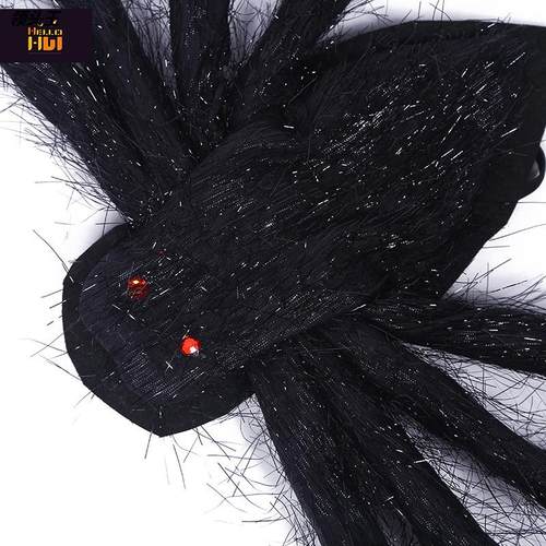 新款背带大蜘蛛万圣节派对装饰翅膀仿真蜘蛛道具鬼屋密室吓人蜘蛛 - 图3