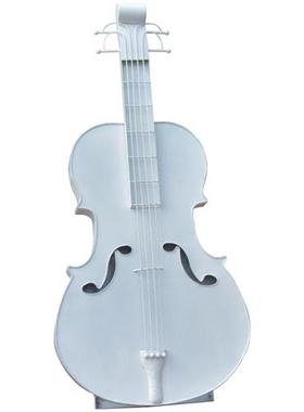 户外不锈钢大提琴音符雕塑售楼小品婚庆铁艺道具园林景观装饰摆件