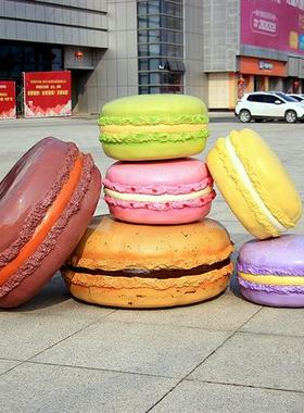 仿真甜甜圈雕塑玻璃钢雪糕冰淇淋模型摆件户外商场饮料店门口装饰