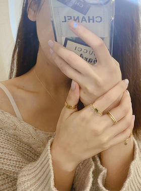 五角星双层戒指高级感ins小众