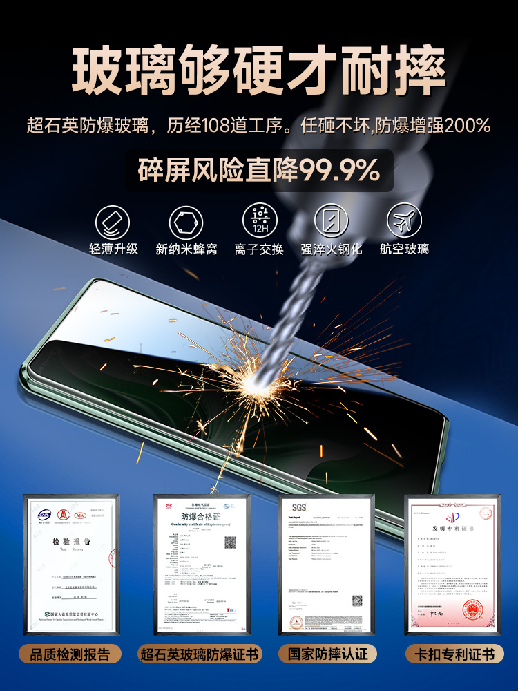 适用于opporeno11pro手机壳新款oppo reno10/9por+/8/7se/6/5防摔双面玻璃前后全包透明磁吸5k防窥薄保护套十 - 图0