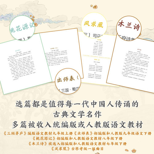 中国古典故事·新绘连环画（全4册）传统文化古典故事连环画壁画国风绘本中国审美中国诗词长卷画中国范式绘本5岁~10岁儿童图画书 - 图3