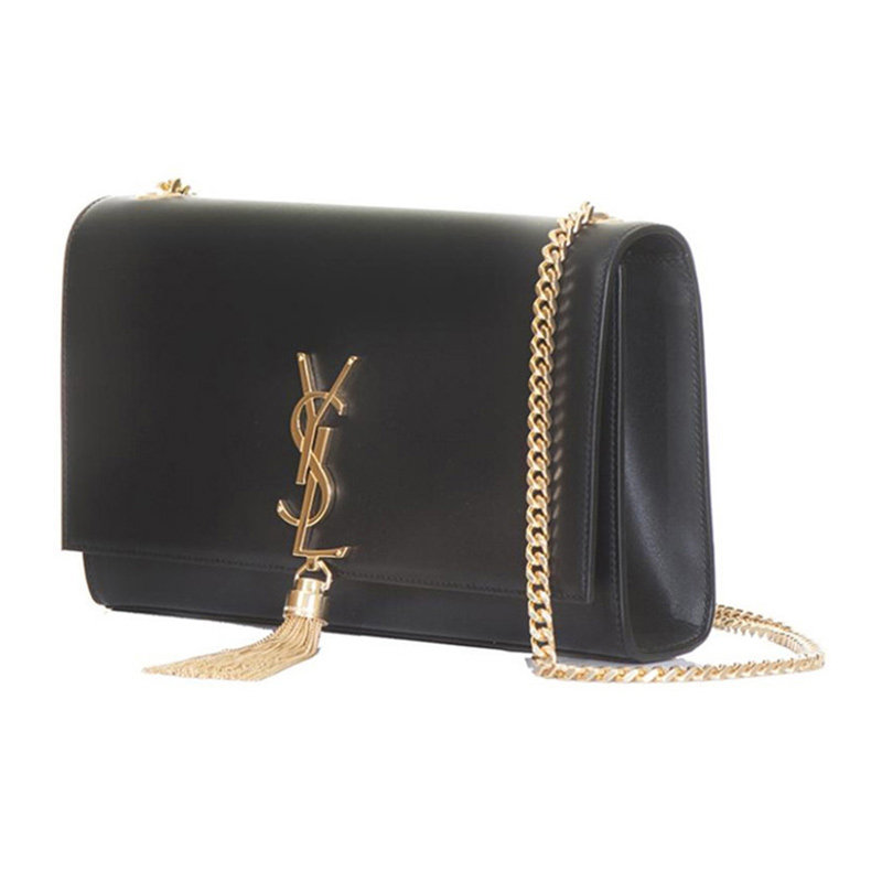 圣罗兰女士黑色挎包 YISHEHUI海外女士包袋