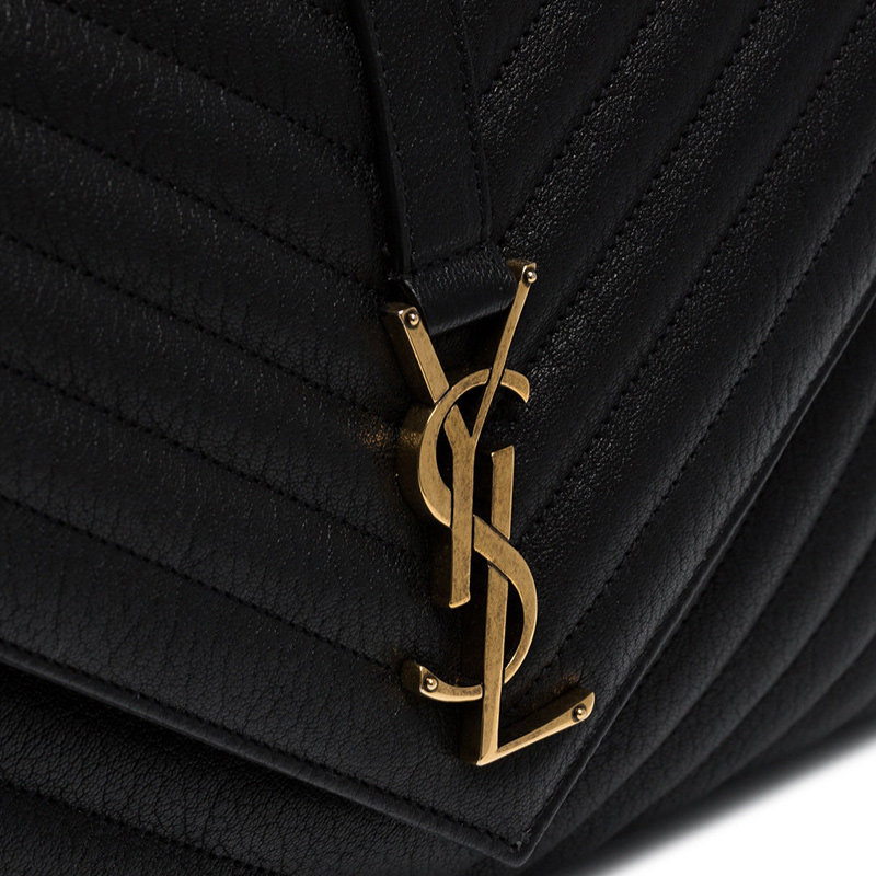 圣罗兰女士黑色时尚斜挎包 YISHEHUI海外女士包袋