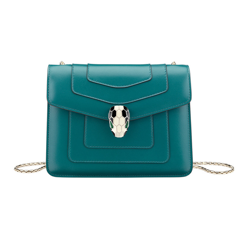 bvlgari女士绿色小牛皮单肩包 YISHEHUI海外女士包袋