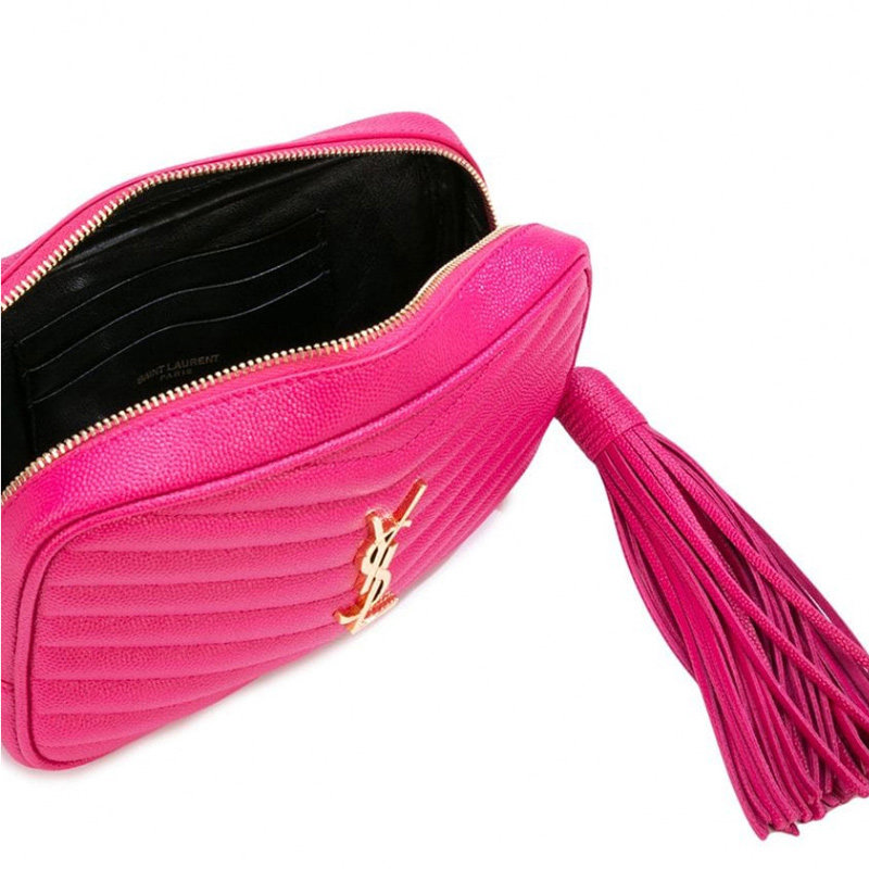 圣罗兰桃红色女士单肩包 YISHEHUI海外女士包袋