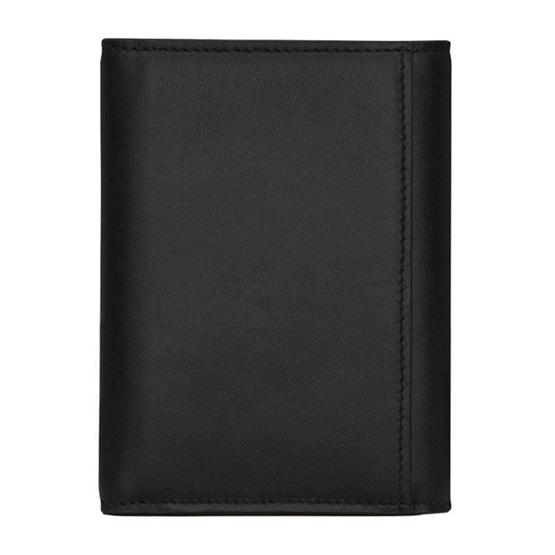 圣罗兰男女通用三层式折叠真皮钱包 YISHEHUI海外女士包袋