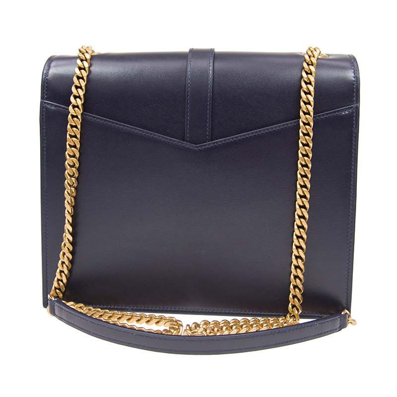 圣罗兰女士深蓝色斜挎包 YISHEHUI海外女士包袋