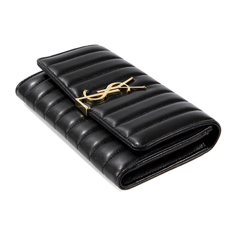 圣罗兰黑色女士钱包 YISHEHUI海外女士包袋