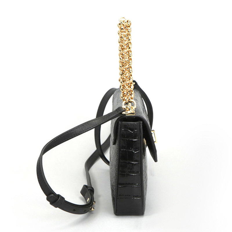 givenchy女士黑色牛皮手袋链条包 YISHEHUI海外女士包袋