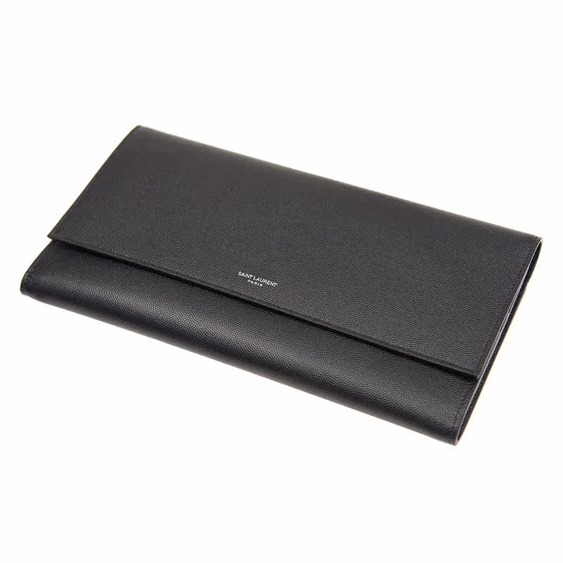 圣罗兰女士黑色牛皮手拿包 YISHEHUI海外女士包袋