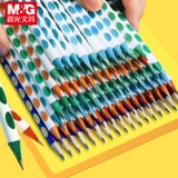 Треугольный карандаш с выемками для пальцев для школьников для детского сада, детская каллиграфия, канцтовары, подходит для начинающих