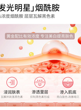 韩瑟肤研美白祛斑面膜25g片装补水保湿淡化色斑清爽滋润面部护肤