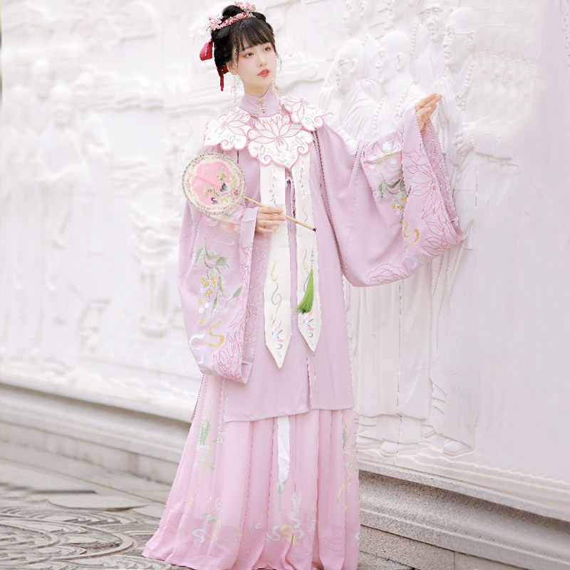 听风吟乾后女原创明制立领对襟汉服 乾后汉服