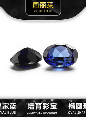 实验室提拉法人工合成彩宝戒面