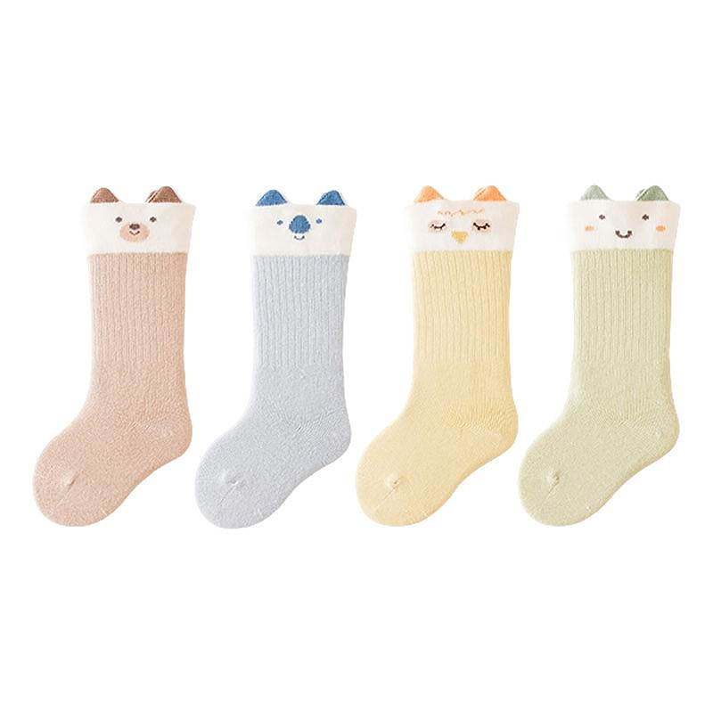 婴儿袜子春秋冬0-3个新生儿中长筒棉袜男女童胖宝宝膝盖袜中筒袜,淘宝优惠券,粉丝福利购,淘宝优惠卷