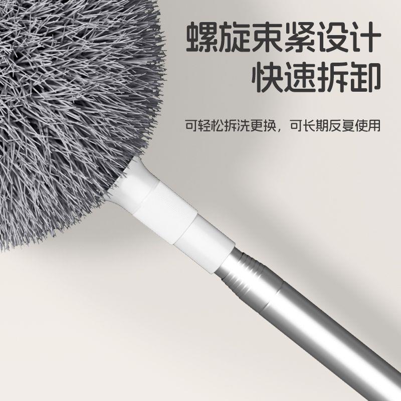 鸡毛掸子除尘扫灰家用可伸缩打扫天花板静电掸灰尘清洁蜘蛛网神器 - 图3