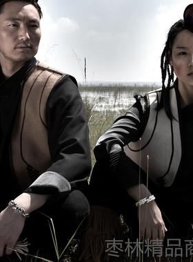 正品蒙客原创银手镯情侣纯个性银银物镯男女款情子人节礼送女友民