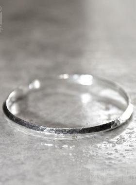 正品民族风复古手典工银镯 原创设手计个性环简约开口调节经饰品