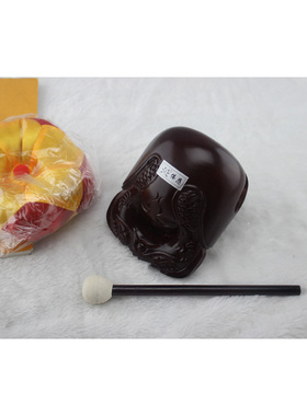 寺院用品法物法器4寸木鱼香樟