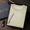 Tongyue 68 worsted pure cashmere short-sleeved T-shirt for men
