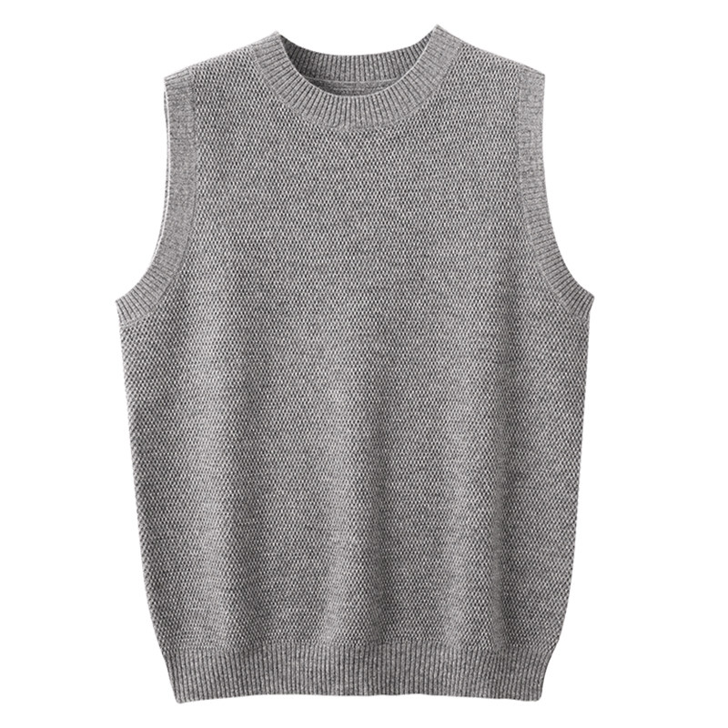 马甲背心羊绒衫男100纯山羊绒衫秋冬针织打底衫加厚无袖圆领毛衣,淘宝优惠券,粉丝福利购,淘宝优惠卷