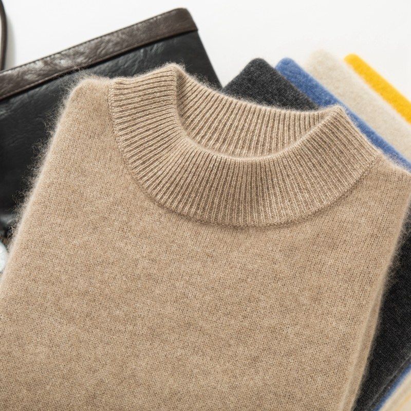 统悦半高领羊绒衫男100纯羊绒冬针织打底加厚可机洗羊毛衫男毛衣,淘宝优惠券,粉丝福利购,淘宝优惠卷