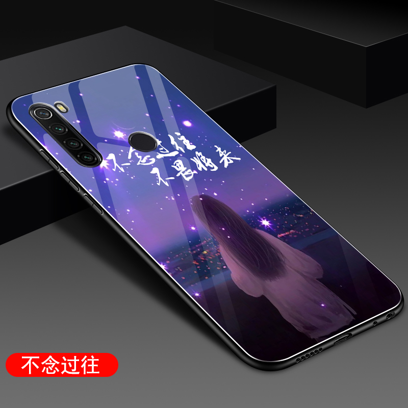 红米note8手机壳玻璃套Redmi Note 8防摔软壳M1908C3J全包边HM N0TE8个性mote8男女nont8时尚noet八潮牌 - 图2