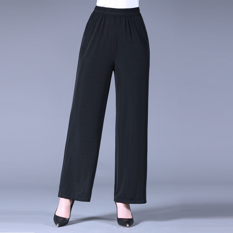 2020夏季新品中老年女装休闲长裤子 欧泡沫中老年女装