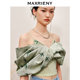 MAXRIENY ເສື້ອຢືດ chiffon ເທິງໃບໄມ້ໄຜ່ແບບຈີນໃຫມ່ MAXRIENY
