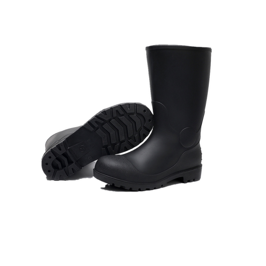 Anti-smash and anti-puncture rain boots, high tube labor protection, steel toe anti-slip