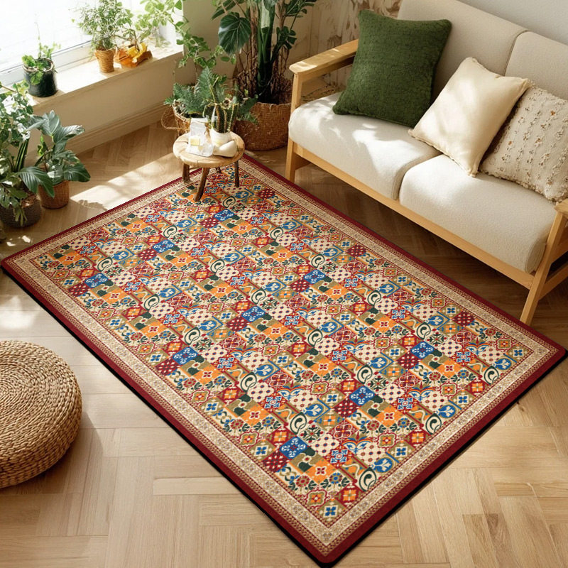 【可定制尺寸】锦绣繁华玄关客厅地垫门口天然橡胶防滑吸水地毯,淘宝优惠券,粉丝福利购,淘宝优惠卷