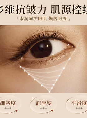 虫草颗粒清肌眼霜紧致眼周提亮嫩肤淡化细纹黑眼圈眼霜