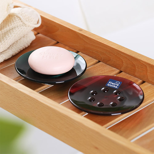 Kleine Wolke进口北欧轻奢肥皂盒浴室免打孔沥水简约香皂盒置物架 - 图2