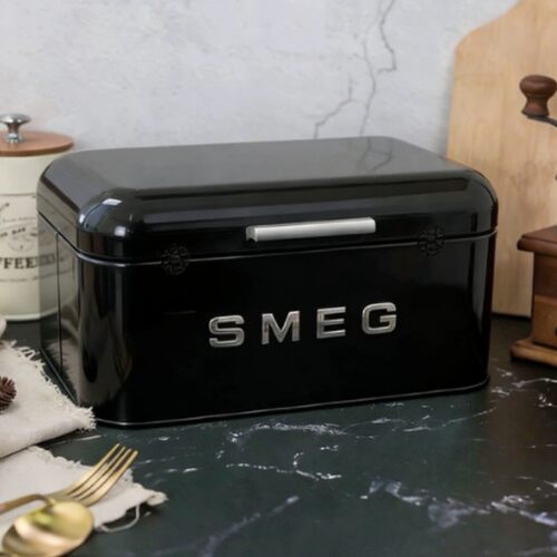 SMEG斯麦格北欧风翻盖面包箱烘焙收纳箱化妆品收纳证件口罩收纳盒 - 图1