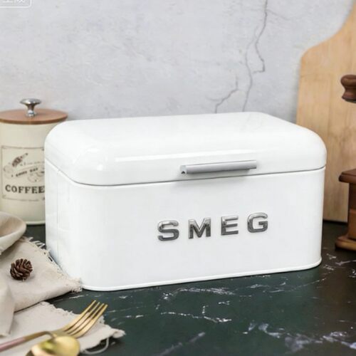 SMEG斯麦格北欧风翻盖面包箱烘焙收纳箱化妆品收纳证件口罩收纳盒 - 图0