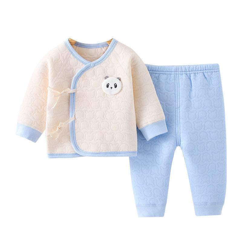 婴儿衣服分体两件套装秋冬季内衣 糖心糖宝连身衣/爬服/哈衣