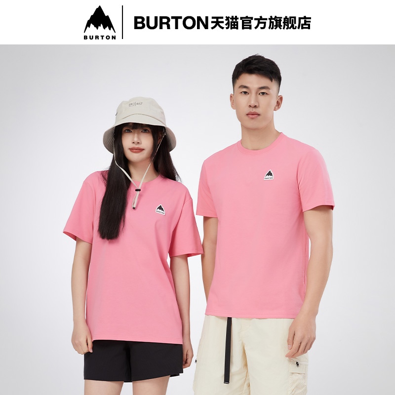 BURTON伯顿官方男女同款BADGE短袖T恤LOGO经典圆领休闲T恤111219 - 图1