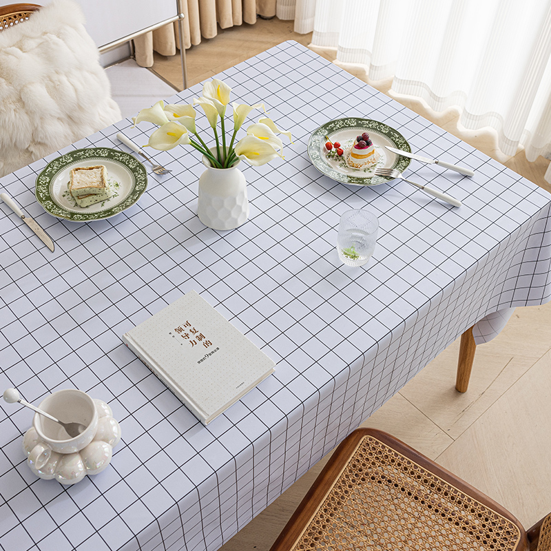 餐桌布免洗防水防油长方形茶几台学生书桌垫电视柜桌布写字正方 - 图1
