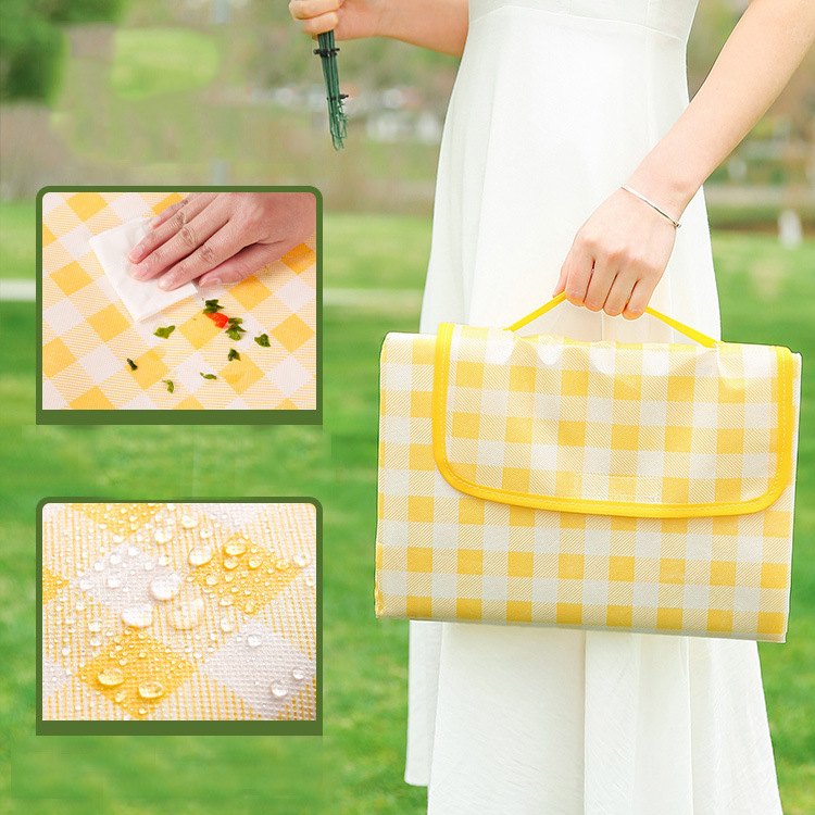 野餐垫防潮垫加厚户外露营野餐装备防水便携春游郊游可折叠野餐布